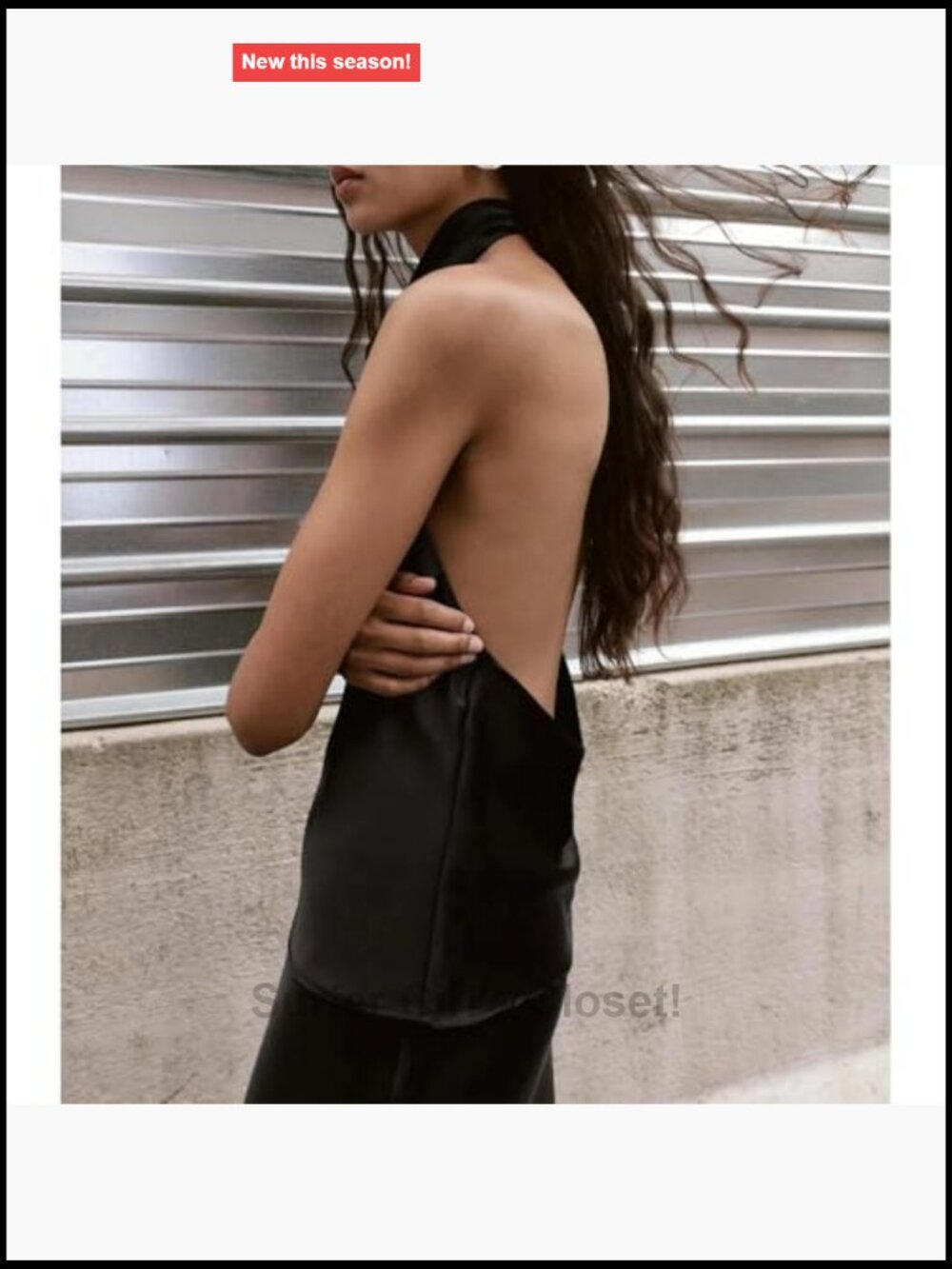 Women Halter Cowl Neck Backless Satin Tank Top Silk Feel Clubwear - Picture 6 of 7